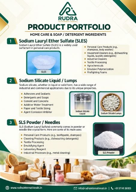 Home care, soap and detergent brochure cover