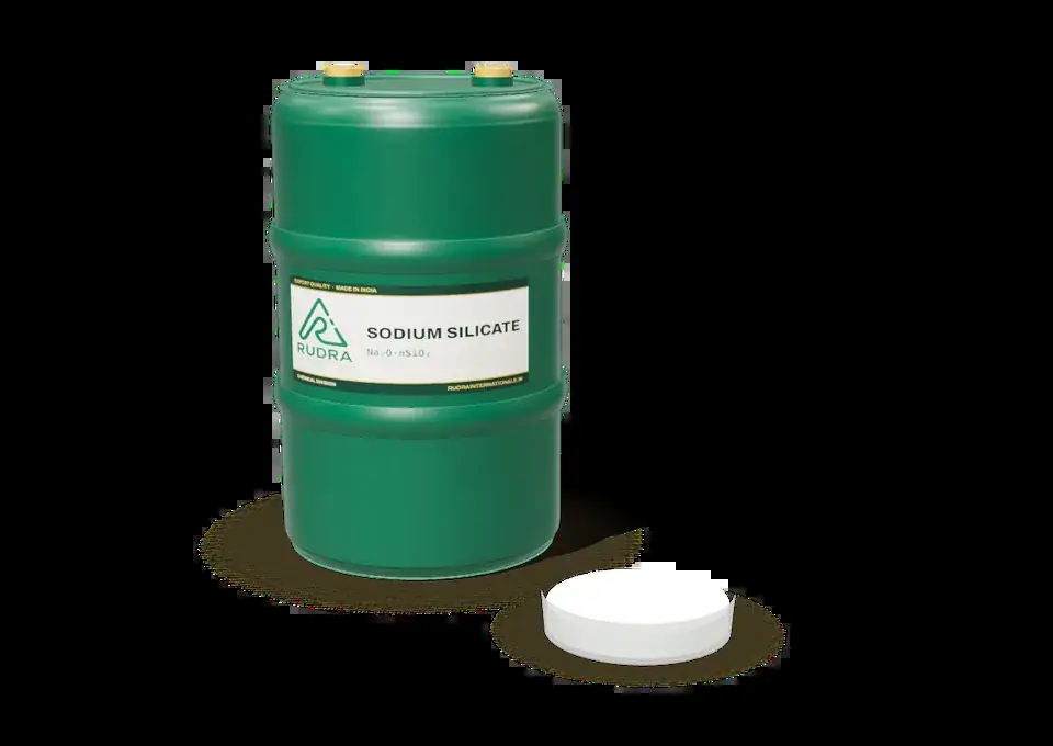 Sodium Silicate in a Rudra International drum