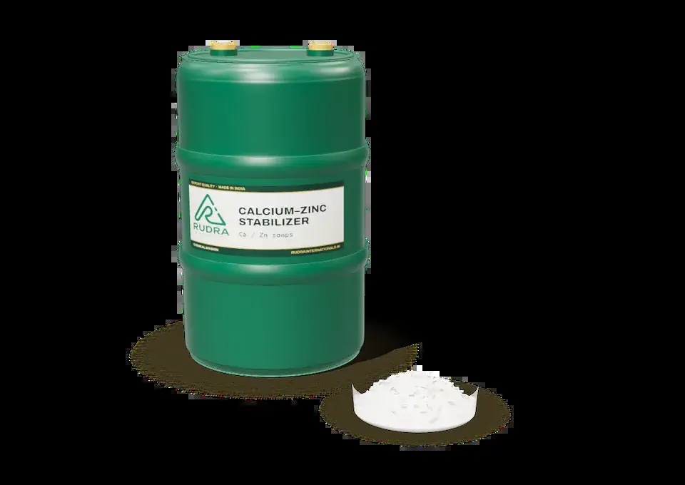 Calcium–Zinc Stabilizer in a Rudra International drum
