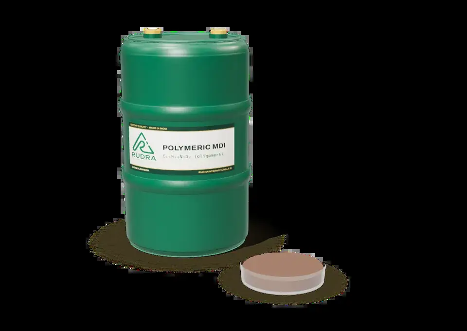 Polymeric MDI in a Rudra International drum